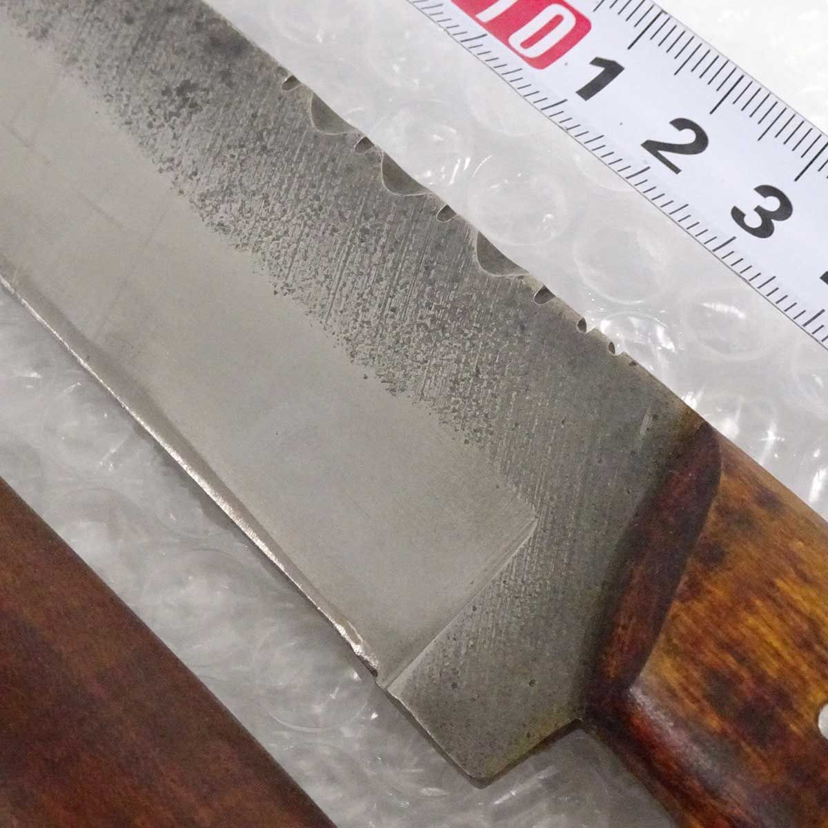 north--custom-knives L6 high carbon tool steel ナイフ レザーシース付き north-river-custom-knives L6 high carbon tool steel ナイフ