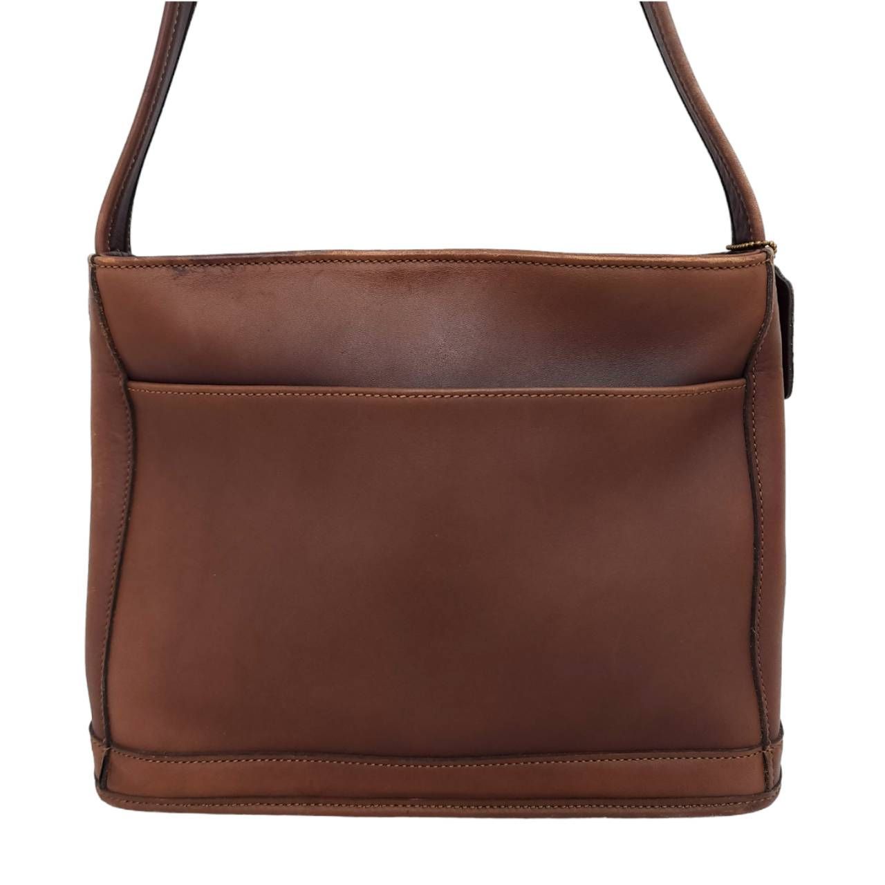 OLD COACH オールドコーチ レザー ショルダーバッグ ブラウン