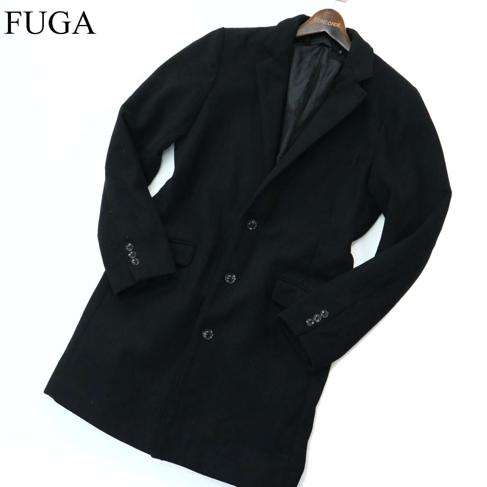 高価値 秋冬 フーガ FUGA 【STRATEGIST】 チェスター スリム ウール混 ジャケット・アウター