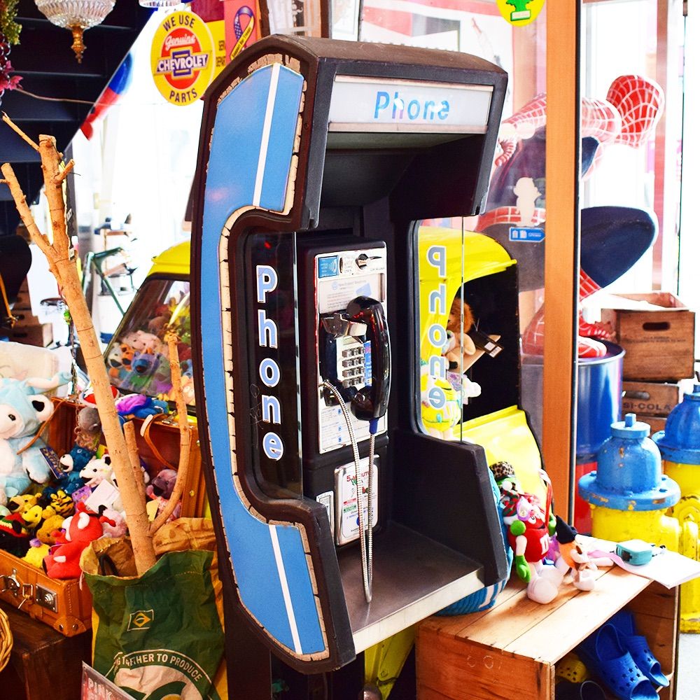 US公衆電話 us payphone ガレージ世田谷ベース USA 公衆電話 アメリカン雑貨 インテリア コレクション ガレージ