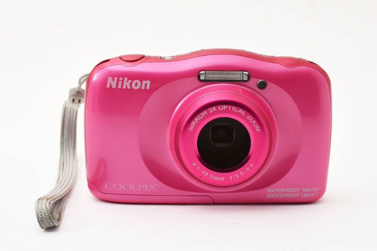 ☆実用品☆ニコン Nikon COOLPIX W100 ピンク コンパクトデジタルカメ