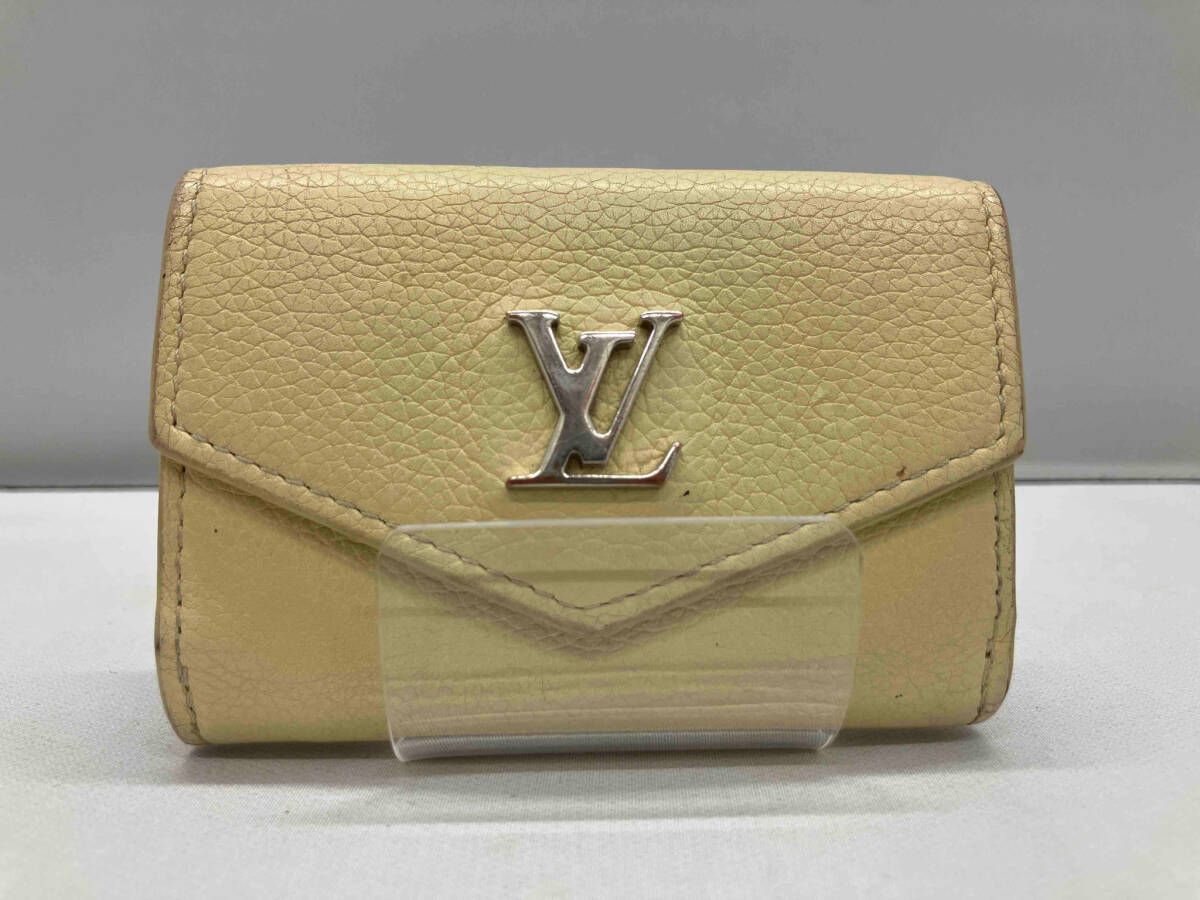 LOUIS VUITTON カーフレザー ポルトフォイユ ロックミニ M80427 | UB4199 三つ折り財布 黄 LV ルイ ヴィトン