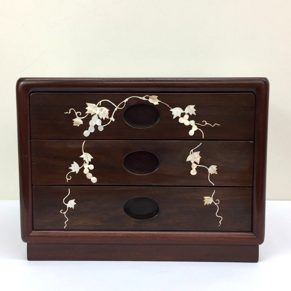 唐木家具 花梨 チェスト   小引き出し6段　小物入れ　 引出　古家具 唐木家具 花梨 チェスト 小引き出し6段小物入れ 引出古家具