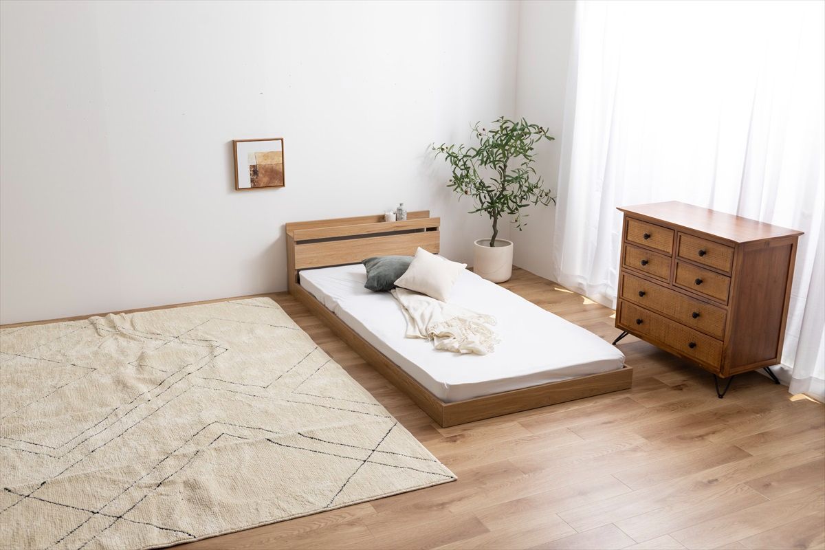 シングル】フロアベッド 【フレームのみ】