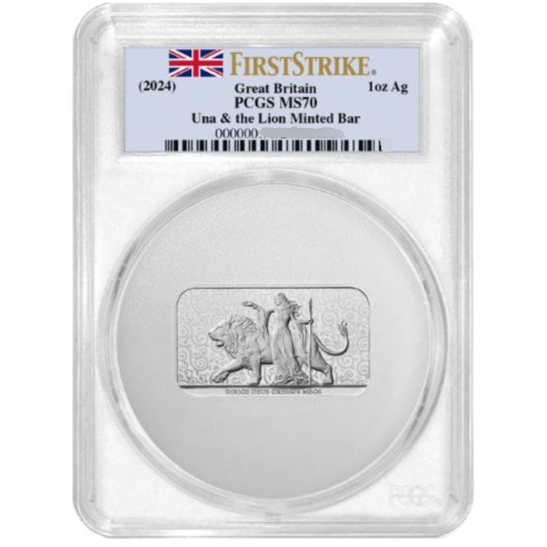 ウナとライオン 2021年 イギリス シルバーバー 銀塊 新品未開封 保証書付き] (新品) 2021年 イギリス「ウナとライオン」純銀 10