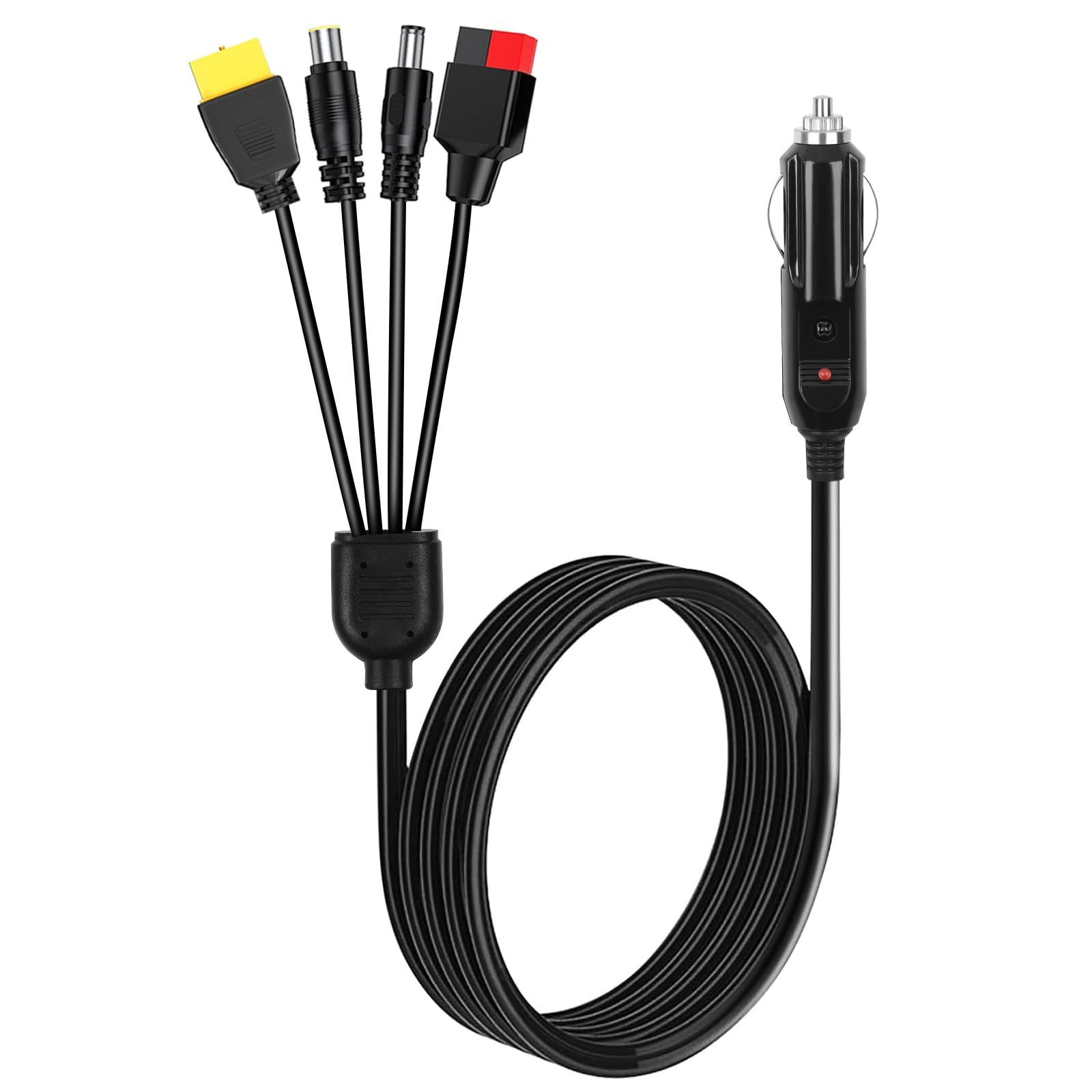 16AWG 100CM DC5521、アンダーソン、XT60、DC7909 DCポータブル電源充電用ケーブル 16awg ポータブル電源充電ケーブル 24V 12V シガーソケットケーブル