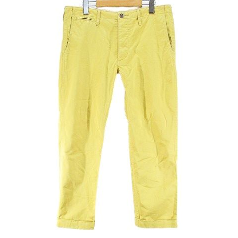 ビズビム VISVIM ロング丈 チノ ワークパンツ 2 黄系 イエロー