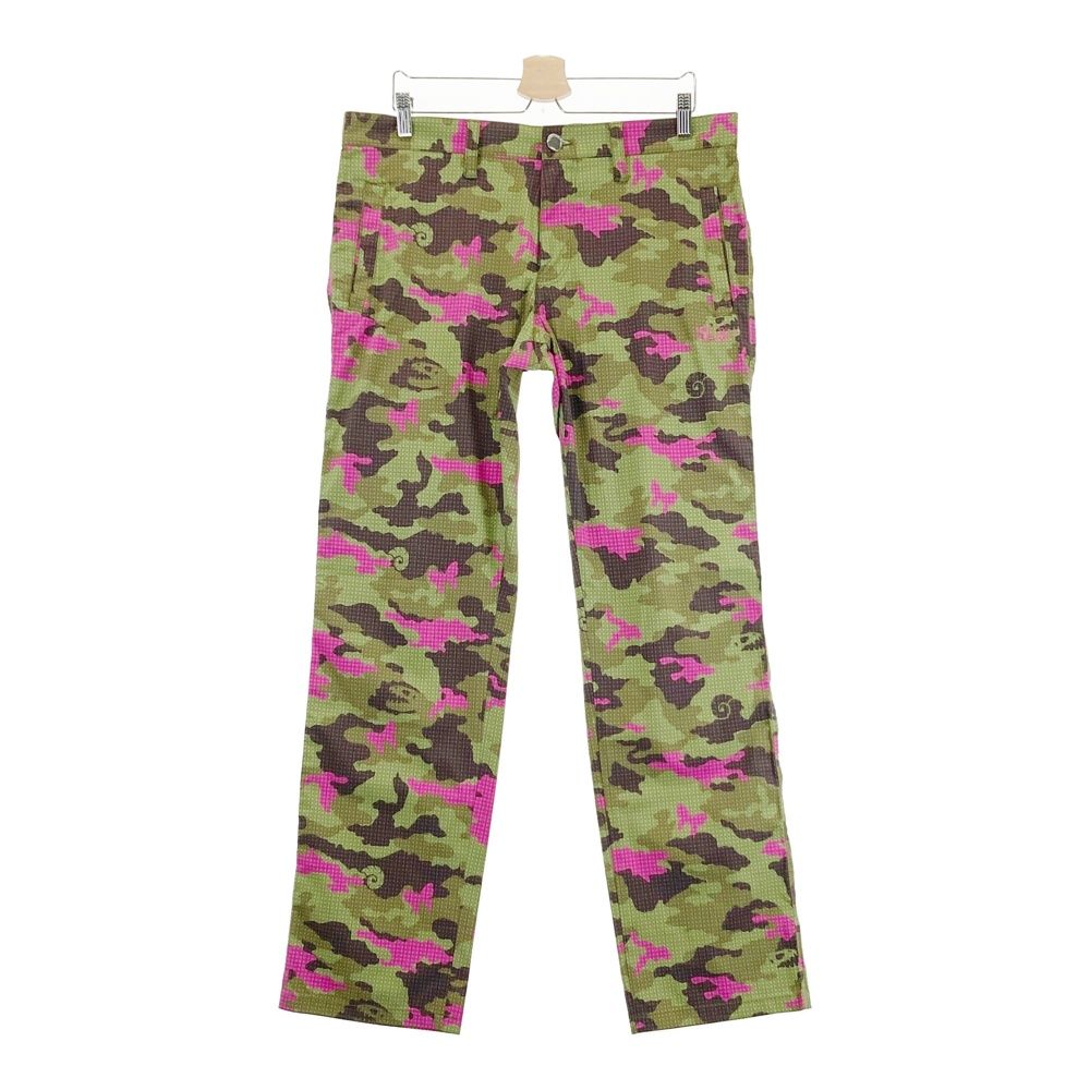 サイズ 4 DANCE WITH DRAGON ダンスウィズドラゴン ロングパンツ チェック 迷彩 カモフラ柄 グリーン系 240101514522 ゴルフウェア メンズ ストスト