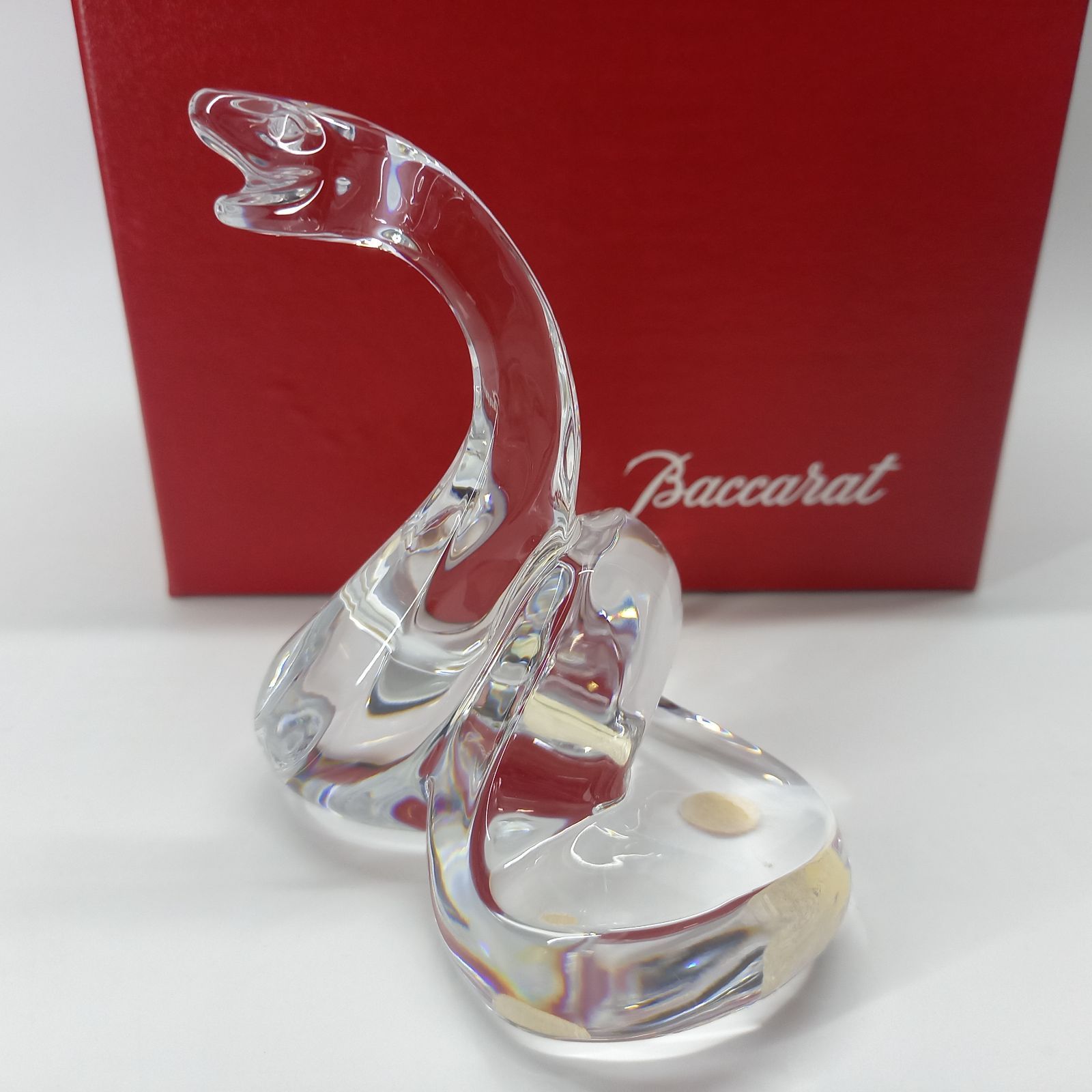 Baccarat バカラ 干支 巳 フィギュリン 置物 クリスタル ヘビ 蛇