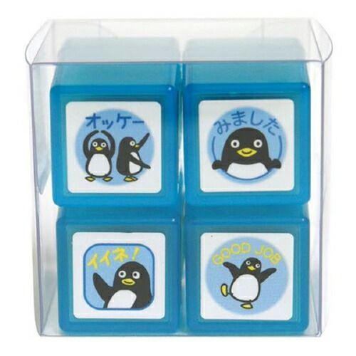 (まとめ）#こどものかお スタンプ ミニ浸透印４Ｐセット 0540-002 【×10セット】