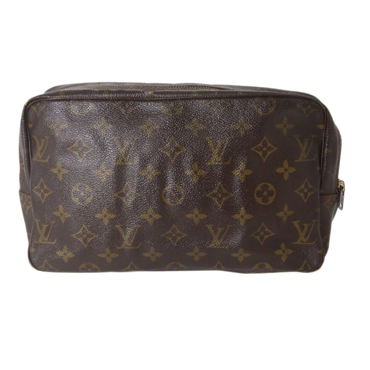 【極美品】ルイヴィトン　トゥルーストワレット28 モノグラム　ポーチ　茶色 LOUIS VUITTON / ルイヴィトン トゥルーストワレット28 化粧