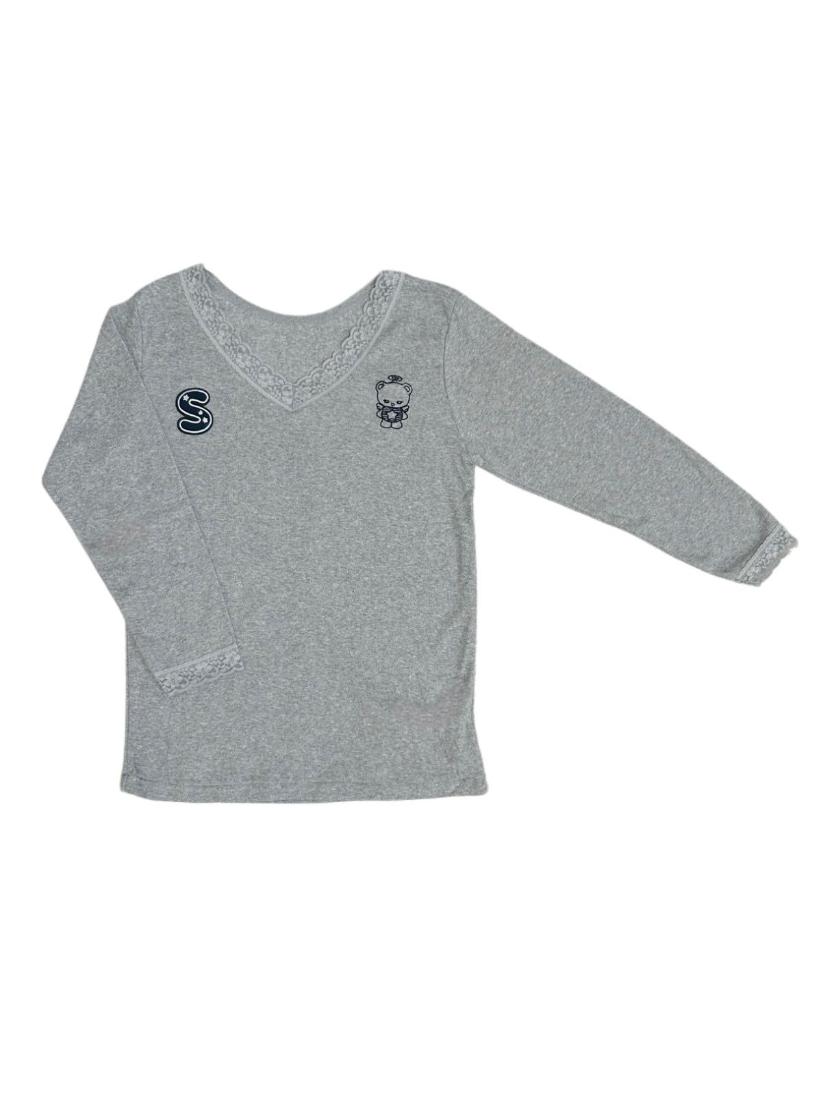 shalom］BODDY LACE TOP GRAY - メルカリ