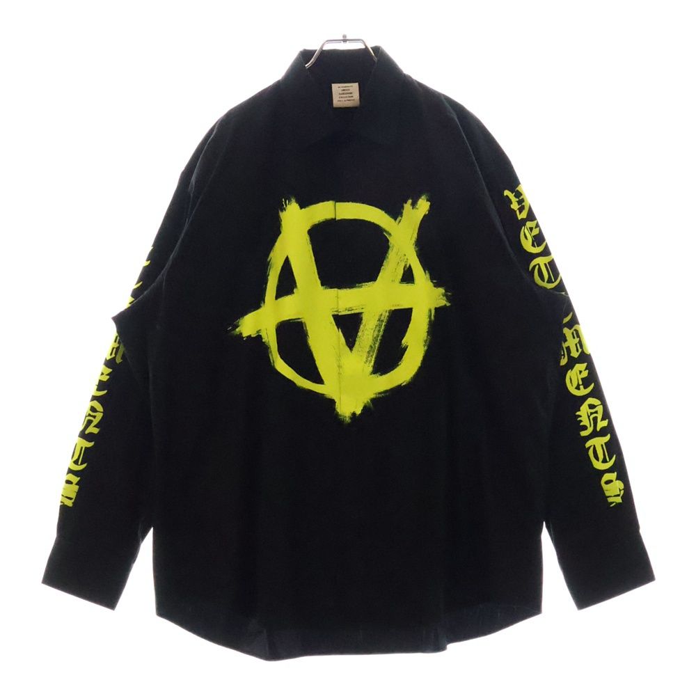 24AW ヴェトモン インサイドアウト シャークプリント 長袖Tシャツ 24AW ヴェトモン インサイドアウト シャークプリント 長袖Tシャツ