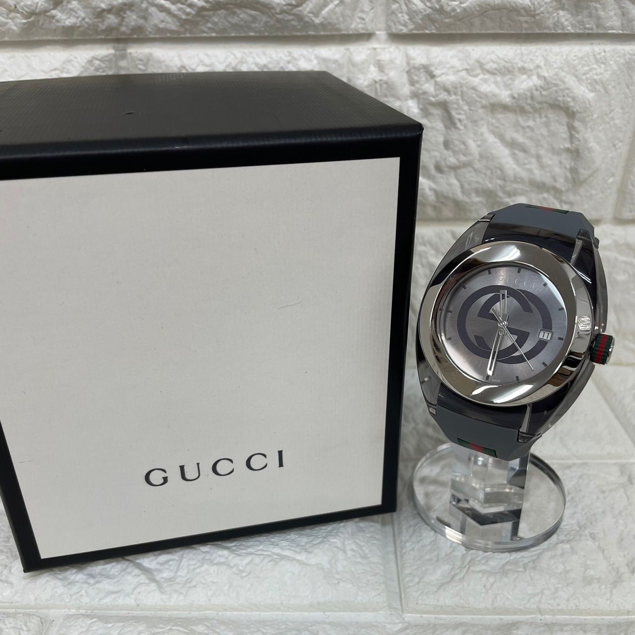 GUCCI SYNC 137.1 グッチ シンク デイト 腕時計 シェリーライン