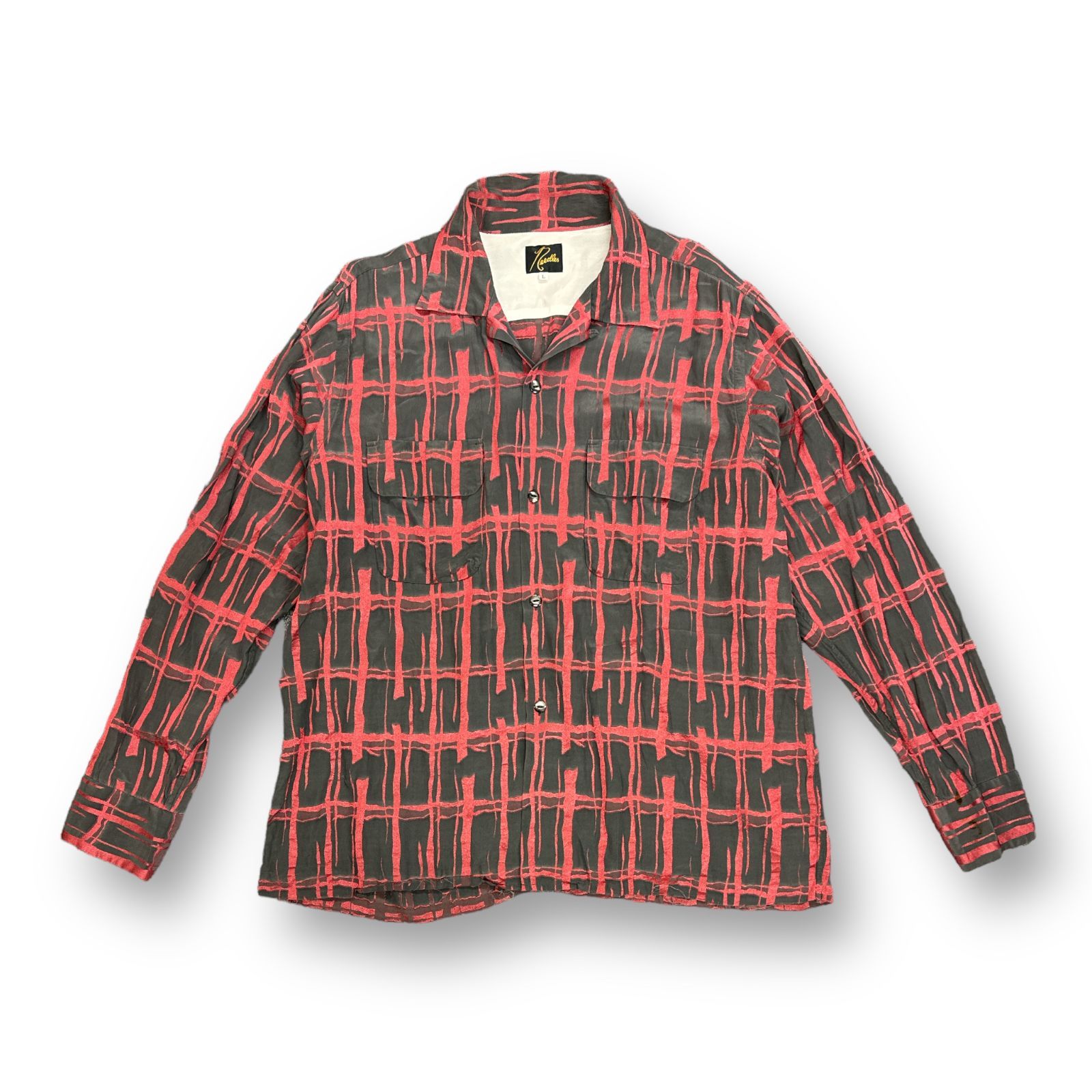 Needles ニードルスShirt カットオフボトム クラシック シャツ S NEEDLES〉- CUT-OFF BOTTOM SHIRT in STORE | NEPENTHES