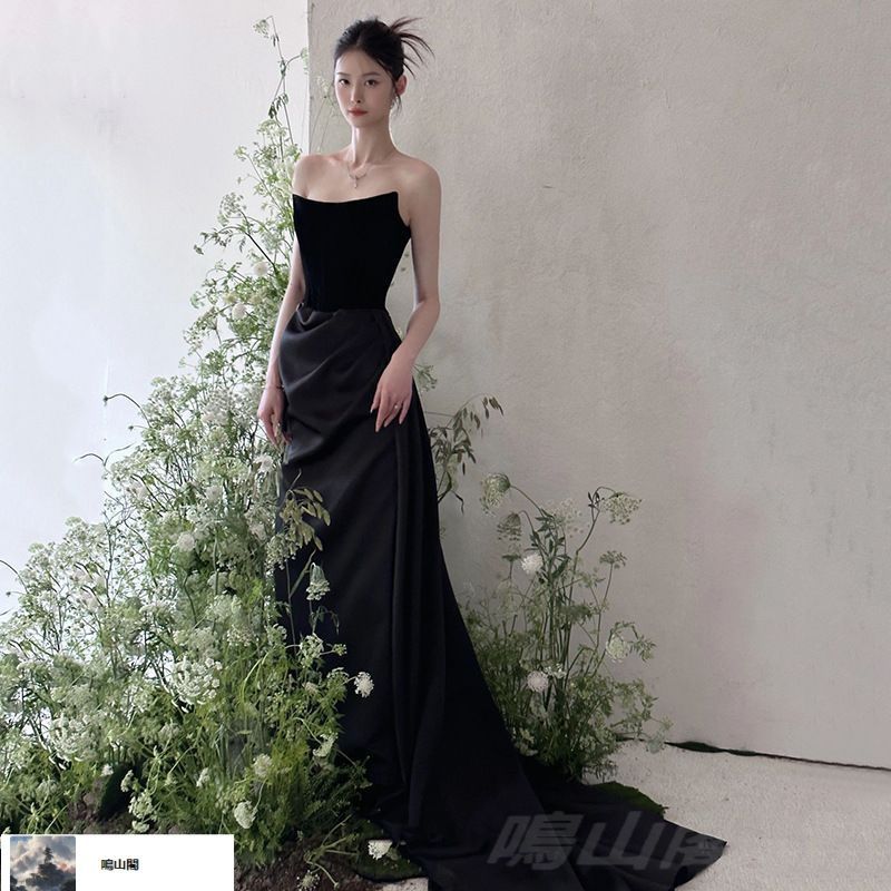 ブラック 細見え イブニングドレス レディース 感 ビスチェ パーティードレス エレガント 晩餐会 誕生日司会 マーメイドドレスCYB19デザイン刷新 MAAHADDERANG_COM
