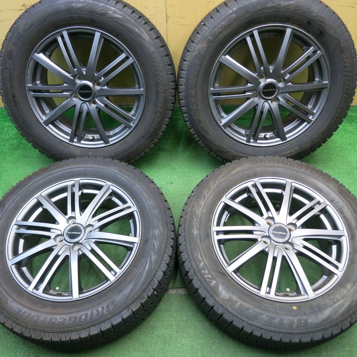 バリ溝 キレイ 9分 スタッドレス 195|65R16 ブリヂストン ブリザック VRX2 BALMINUM バルミナ 16インチ PCD100|4H 5050706NJス