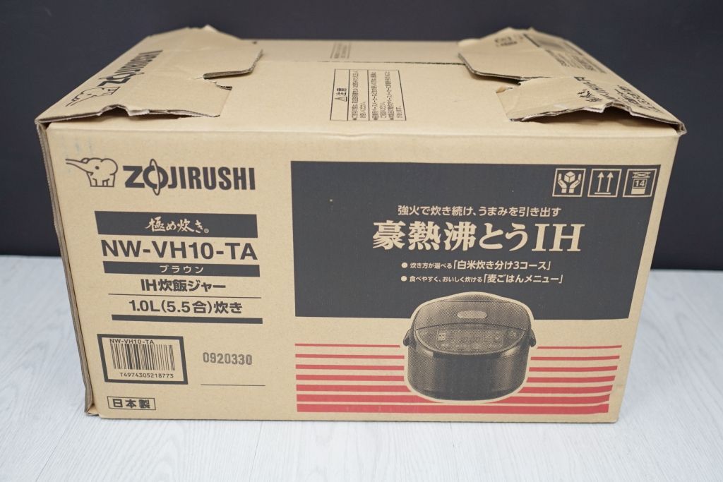 未使用品】象印 5.5合 IH炊飯ジャー NW-VH10 -TA - メルカリ