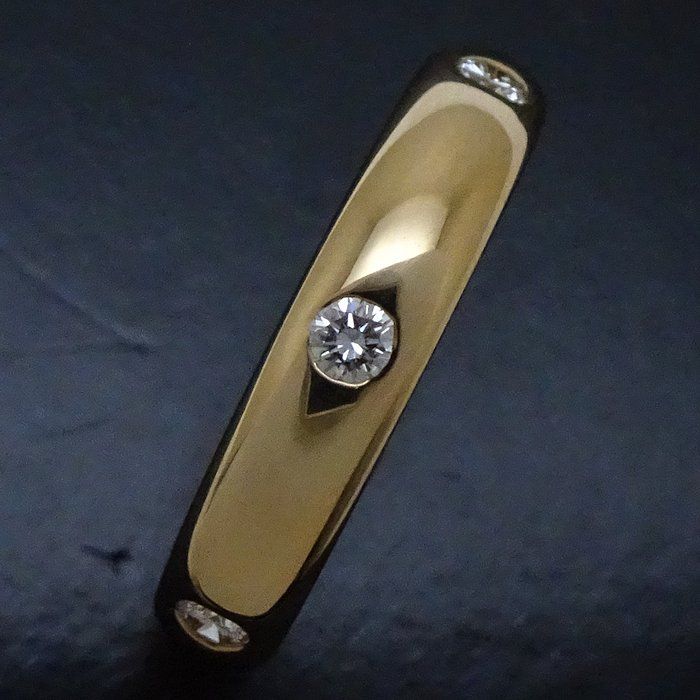 カルティエ CARTIER ステラ リング 指輪 6Pダイヤモンド #51 10.5号