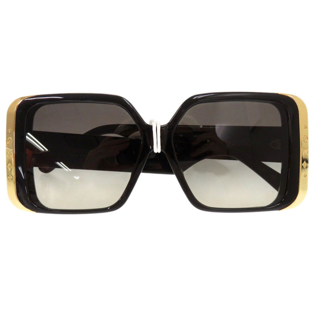 美品 ルイ ヴィトン LV ムーン スクエア Z1664E プラスチック ブラック