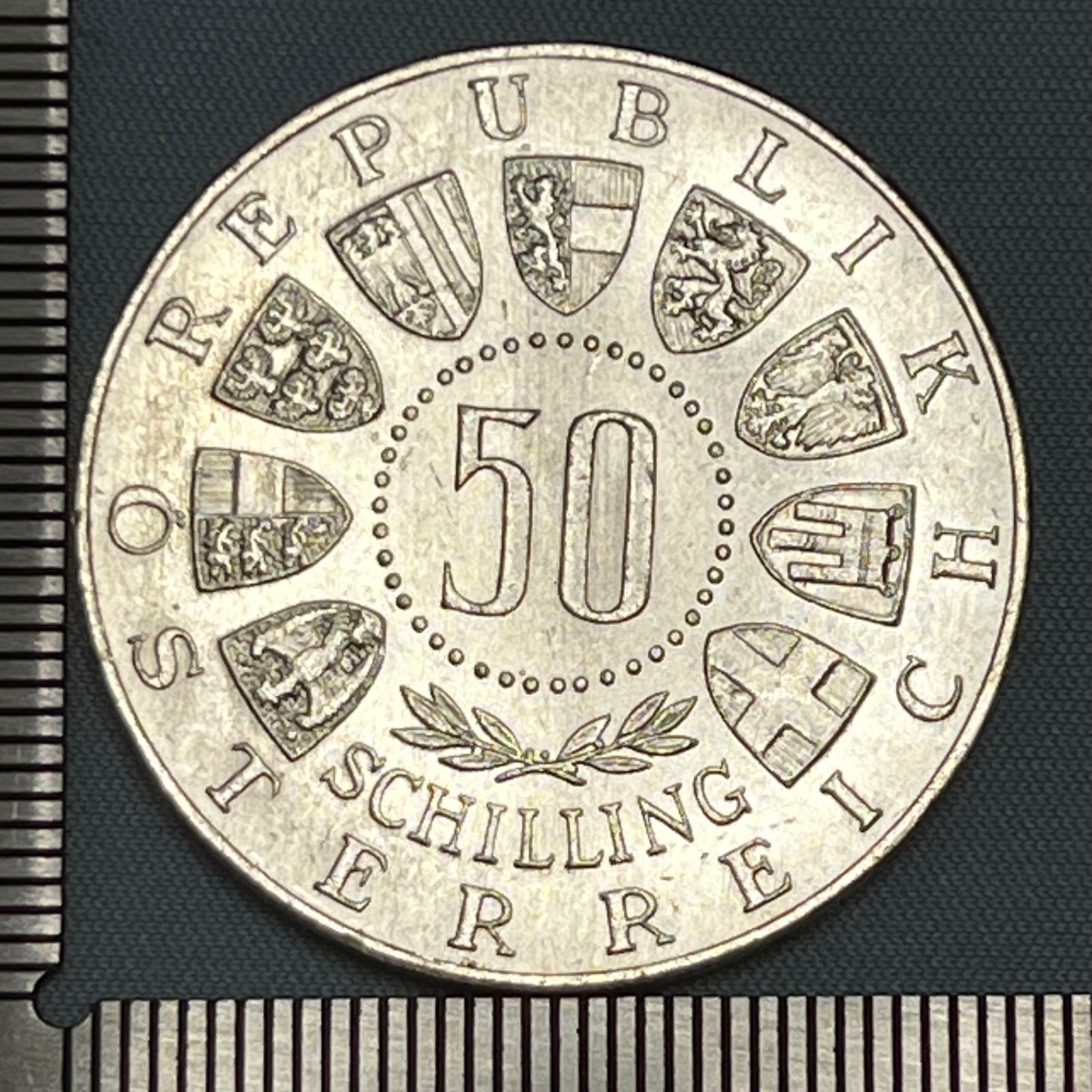 オーストリア 1964 50シリング銀貨プルーフ Innsbruck Winter Olympics