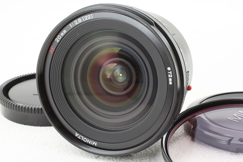 極上品 MINOLTA ミノルタ AF 20mm F2.8 旧 単焦点 レンズ - メルカリ