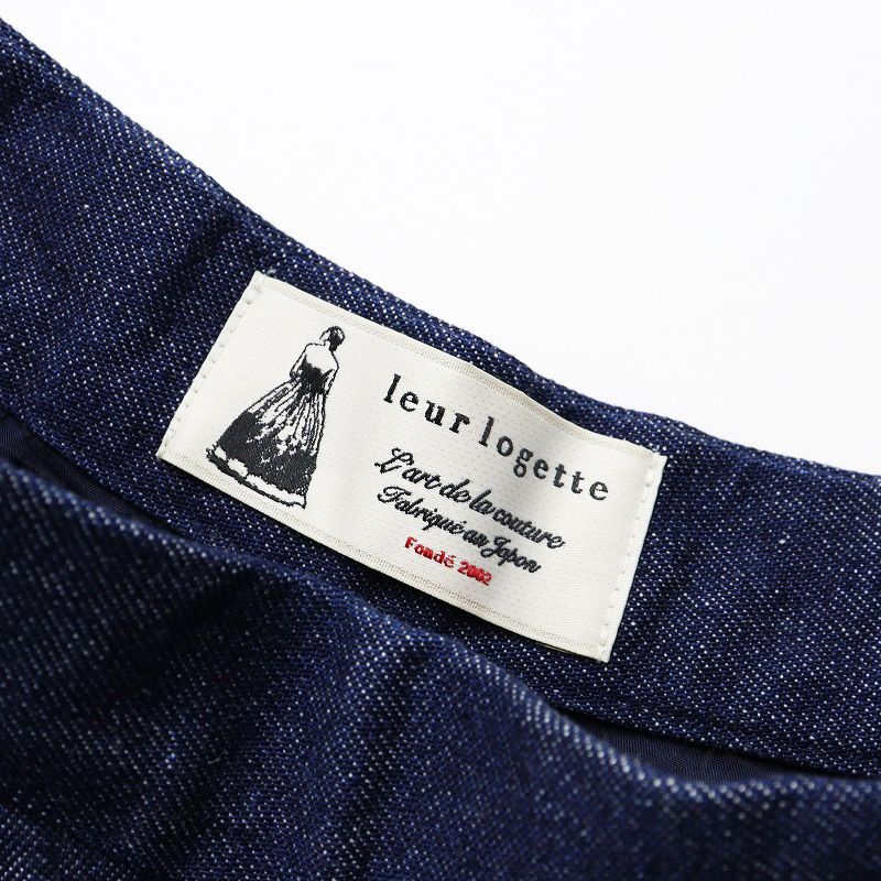 ルールロジェット leur logette デニムスカラップフレアスカート 0 