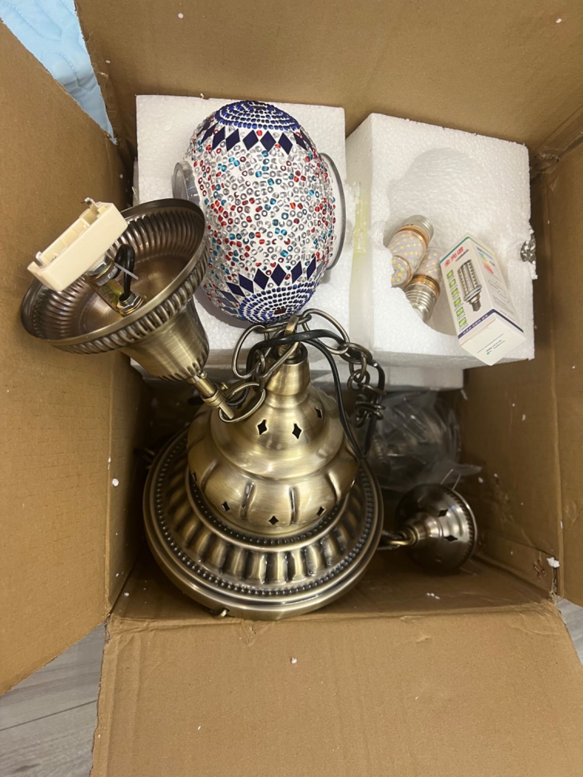 引掛けシーリング用 トルコランプ　職人手作り　カラーガラス　吊り下げ、飾り6灯式 楽天市場】トルコランプ 職人手作り カラーガラス 吊り下げ照明