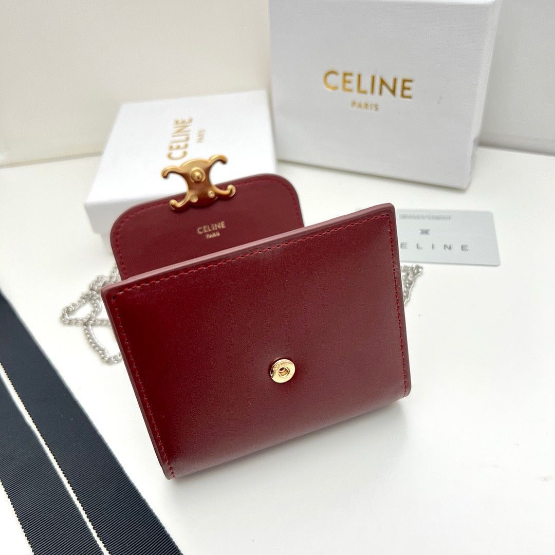 本日限定】?Celine トリオンフ チェーンウォレット 10783 ? 高級