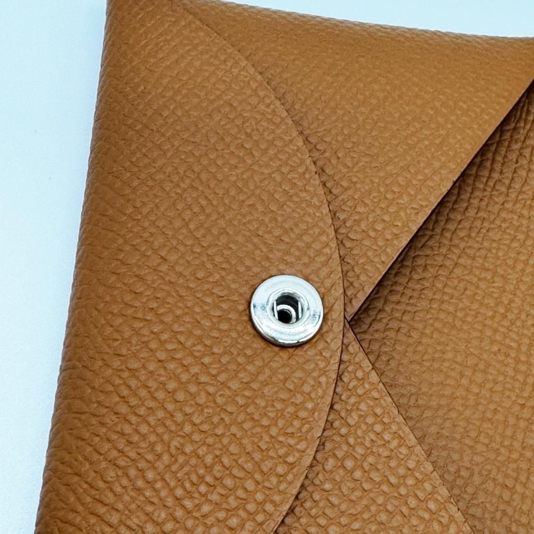 未使用HERMES エルメス カルヴィ カードケース ゴールド B刻印 名刺 