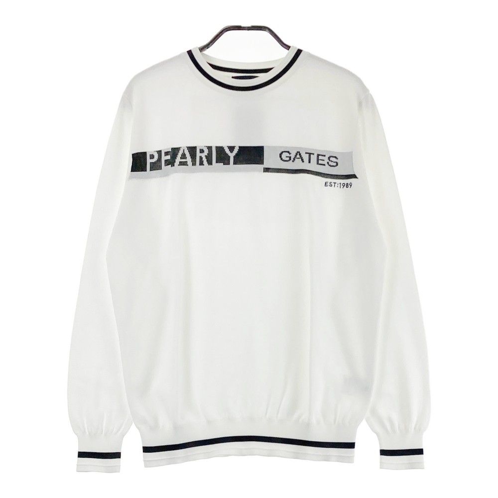 PEARLY GATES ホワイト 長袖セーター サイズ0 新品 PEARLY GATES