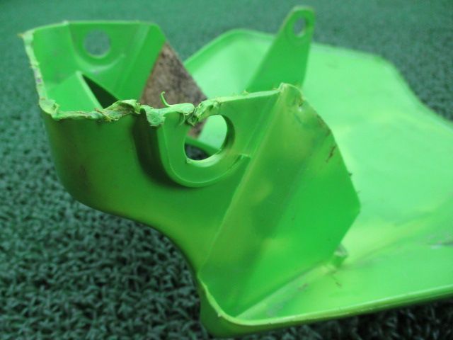 J様確認用 KDX220SR ライトカウル 緑 11000-40113 カワサキ 純正 中古 バイク