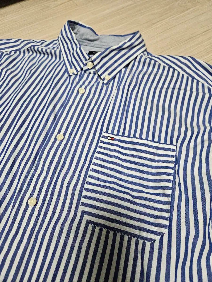 Tommy Hilfiger トミーヒルフィガー オーバーサイズ ストライプ シャツ XL 110 115