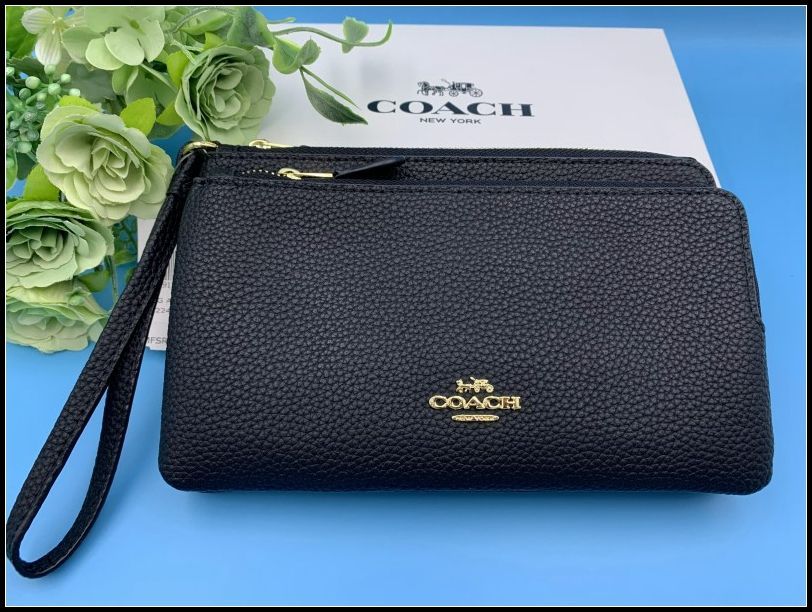 COACH 長財布 コーチ 財布  レディース ブラック黒 アコーディオン ウォレット プレゼント 贈り物 ギフト ラウンドファスナー ロング ジップ ファッション 新品 未使用 C5610 C355-X1