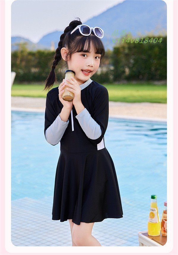 女の子 水着 子供用 長袖 水着 トレーニング 女児水着 日焼け止め ジュニア ワンピース スカート キッズ vii4v818404 水着 女の子 長袖 子供水着 新色追加 ユニコーン