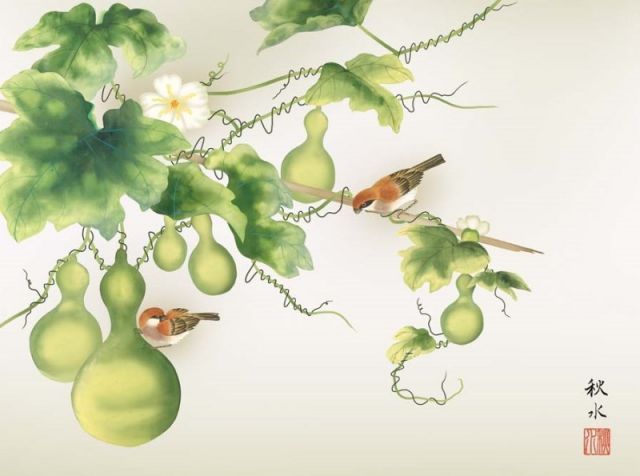 種類1：f4 額絵 浮田秋水 六瓢 f8・f6・f4サイズ 現代日本画シリーズ