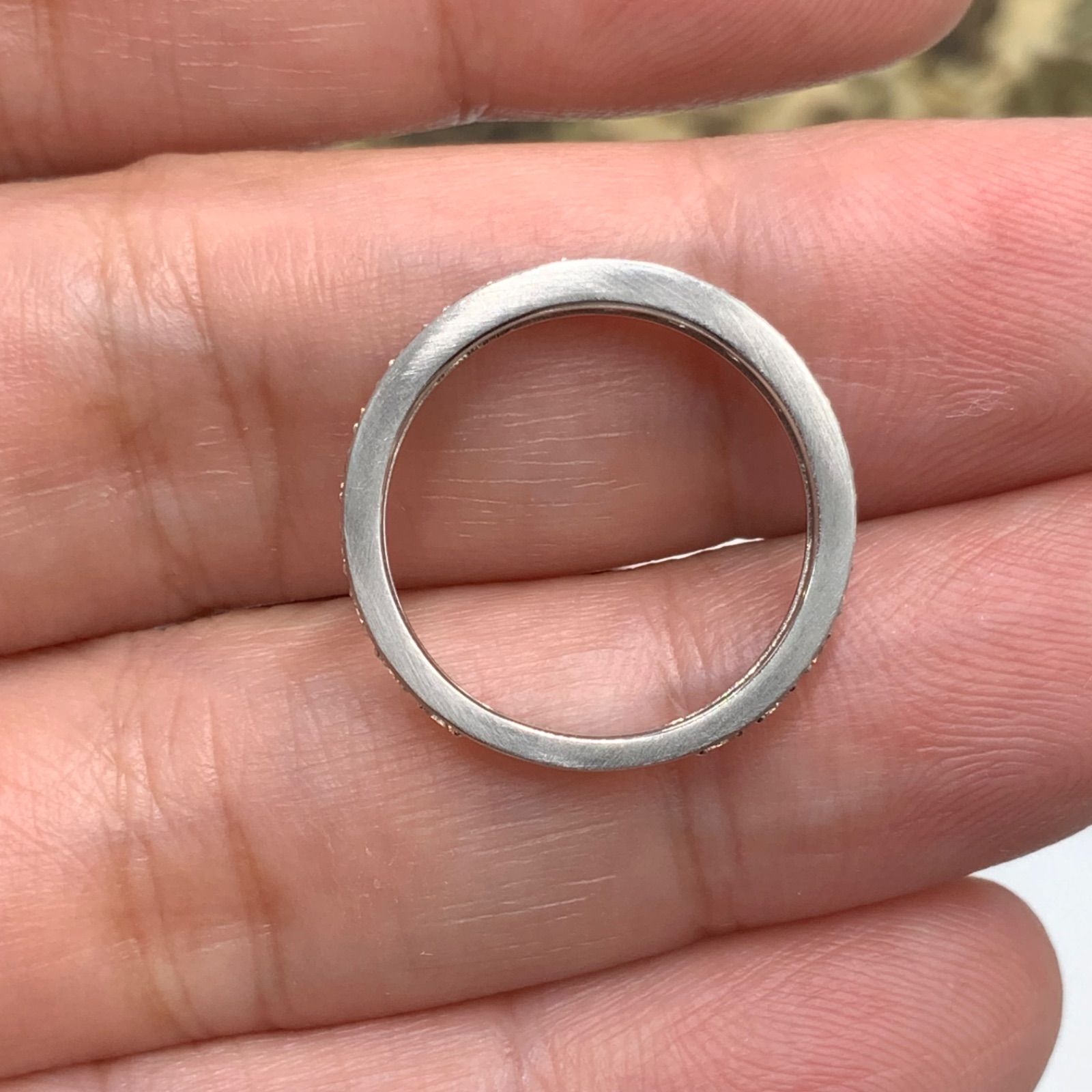 Pt950 エタニティリング 1ct 2.9g 約12号 - メルカリ