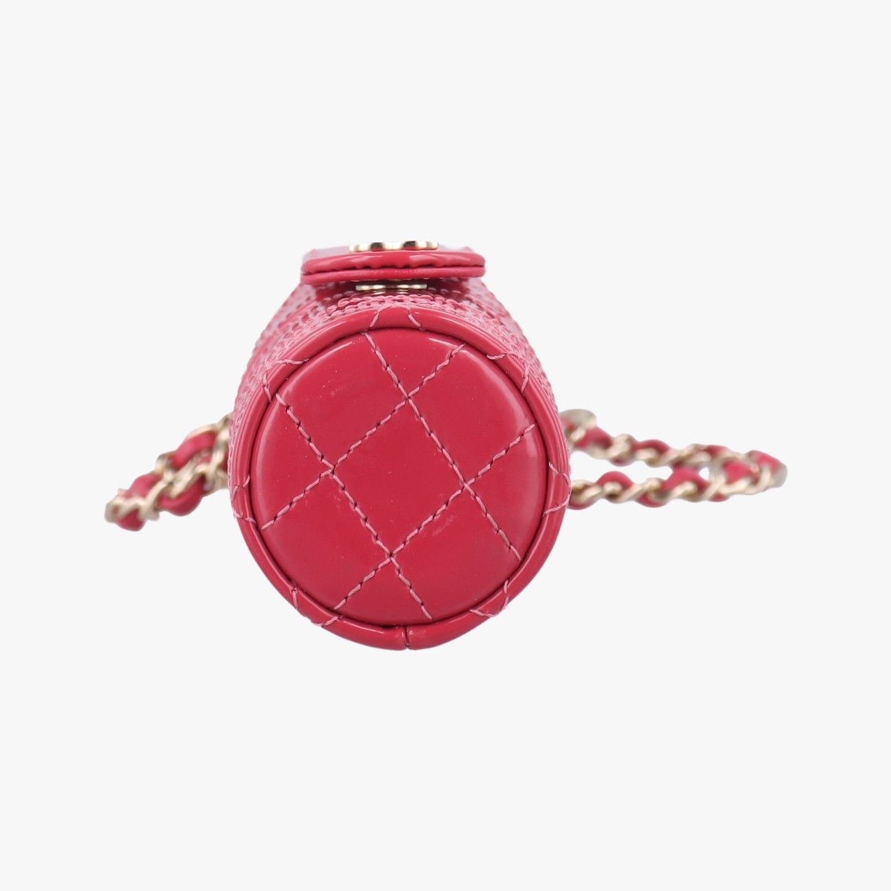 シャネルChanelマトラッセ リップケースピンクパテントAP157230582581