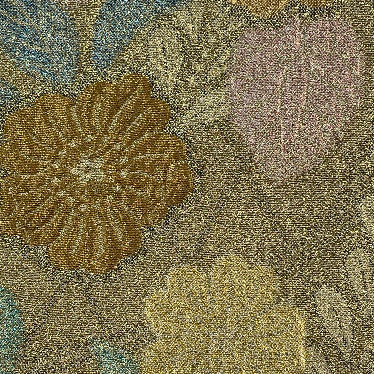 袋帯 美品 秀品 草花 金糸 箔 金色 六通 正絹 【中古】 - メルカリ