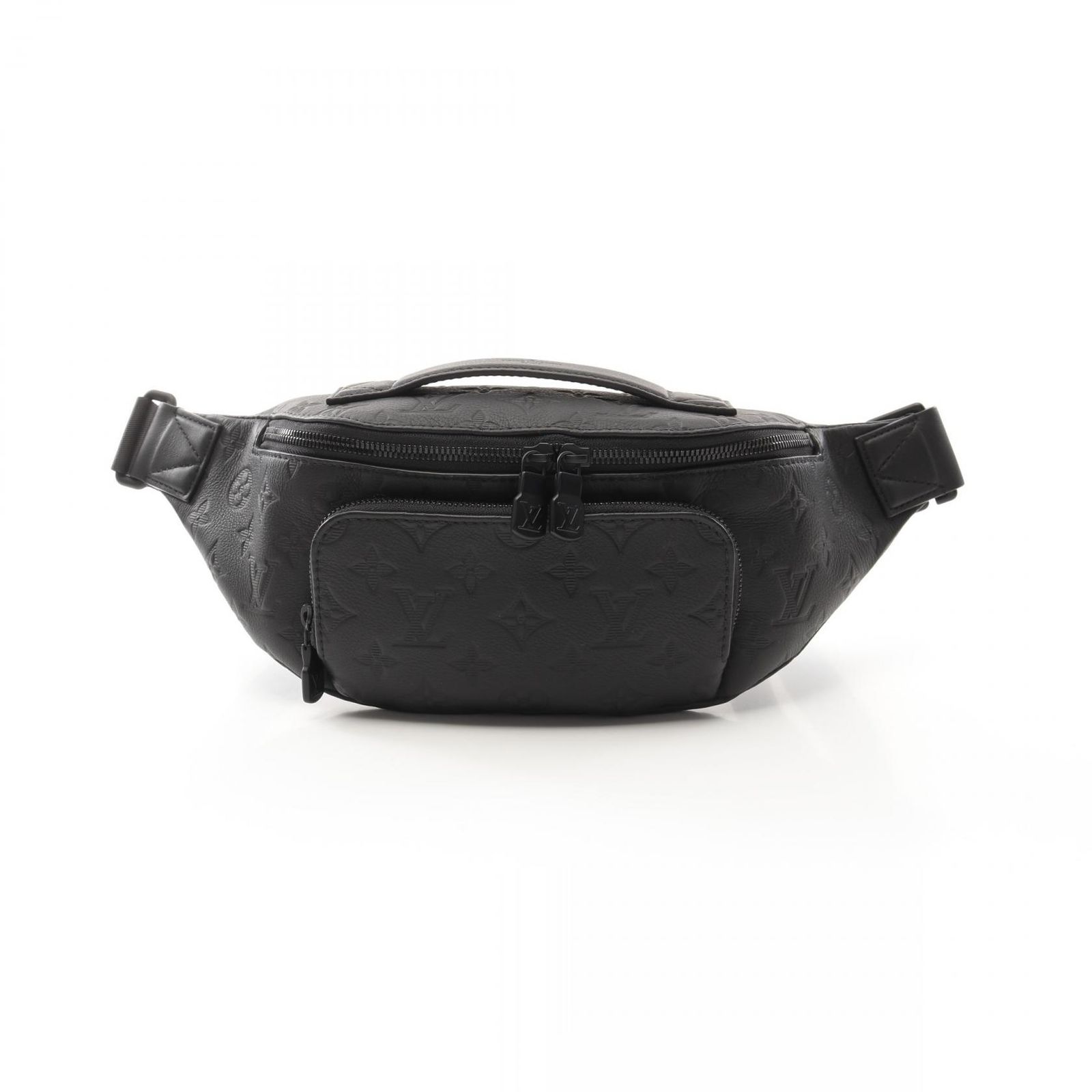 ルイ ヴィトン LOUIS VUITTON ウエストバッグ ボディバッグ ラッシュ バムバッグ M47058 ノワール レザー ラッシュ バムバッグ メンズ Used A