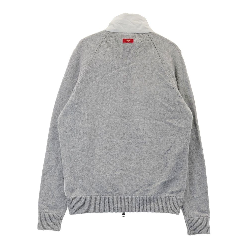 サイズ L CALLAWAY キャロウェイ レッドレーベル 中綿切替 ニット ジップジャケット グレー系 240101505234 ゴルフウェア メンズ ストスト