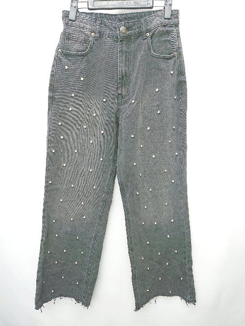 Golden Goose ビジュー装飾付きデニムパンツ デニムパンツ レディース ユーズド調