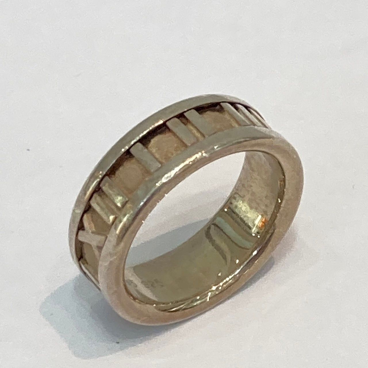 【ダル】Tiffany & Co. ｜アトラス シルバーリング 7号 ティファニー シルバーリング 7号 アトラス ビンテージ 美品