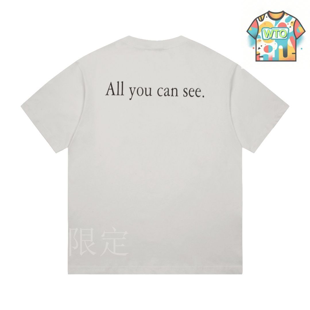 【Balenciaga】ランジェリーTシャツ ラウンドネック 2色展開 今日特価】Balenciaga 未来メガネ柄 ラウンドネック T シャツ-2