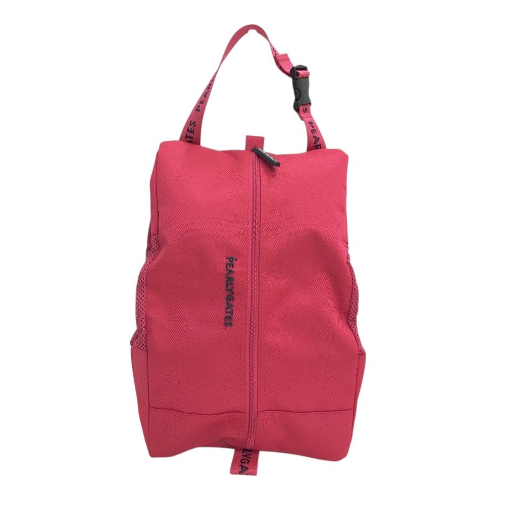 PEARLY GATES パーリーゲイツ 2025年 オンライン モデル シューズケース ネームプレートセット ピンク系 240101548747 ゴルフウェア ストスト