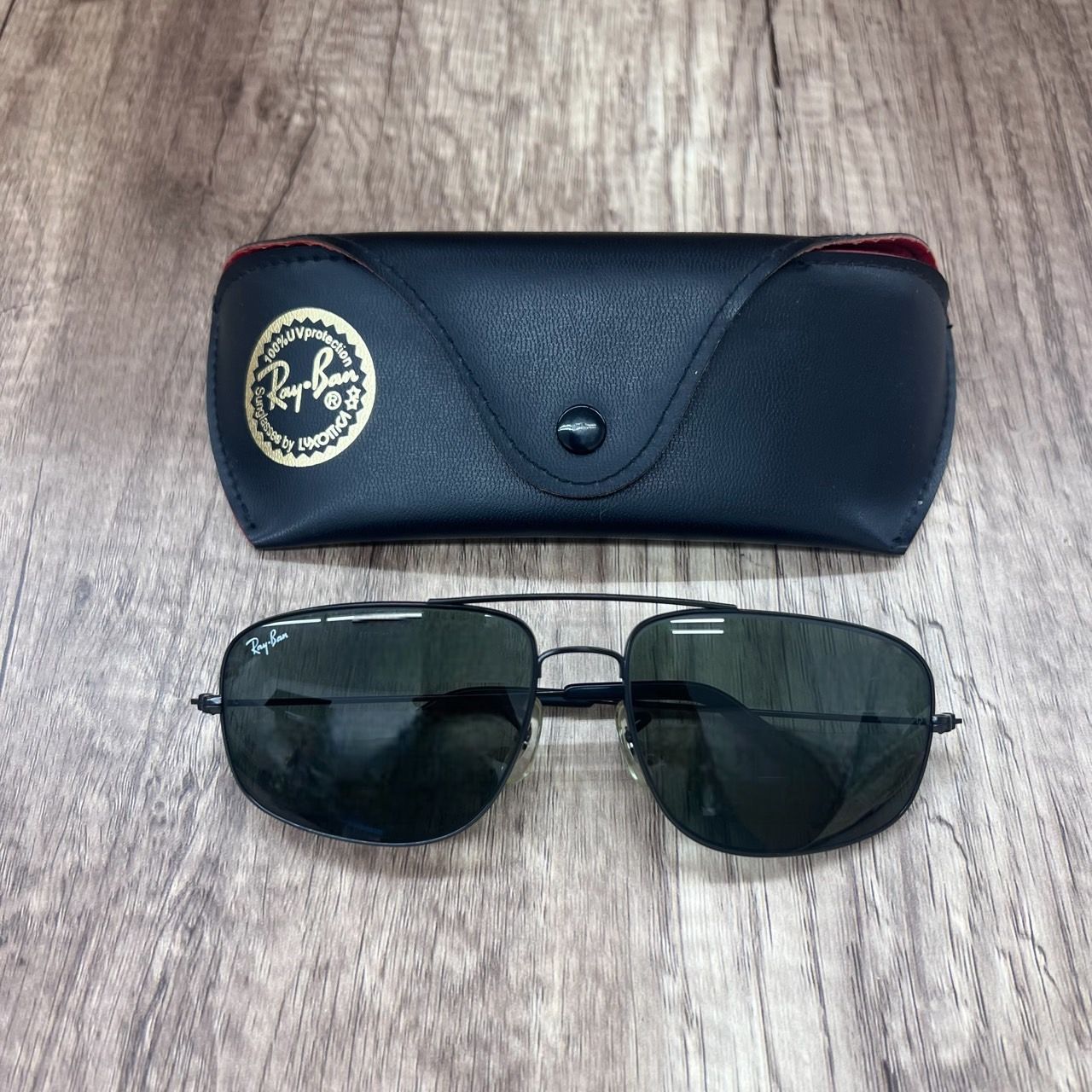 Ray-Ban ブラック スクエア サングラス RAYBAN レイバン スクエア サングラス ブラック W0963 USA製