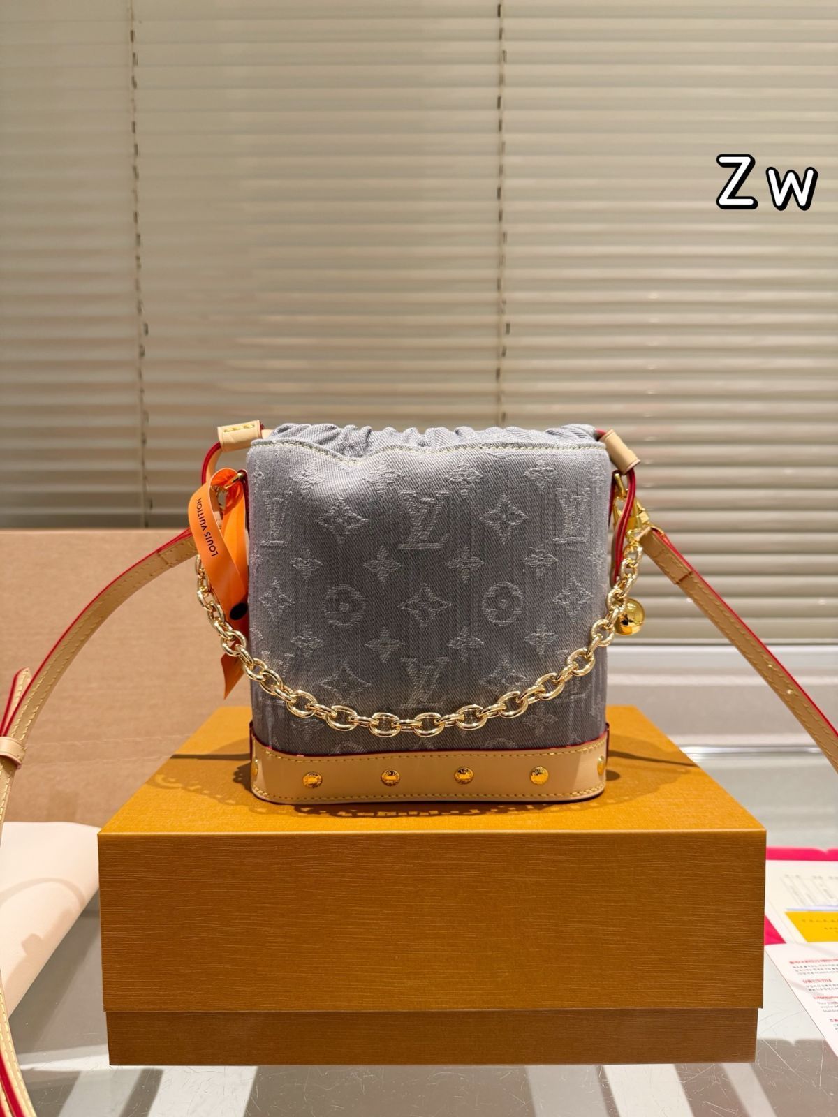 ルイヴィトン★定番人気モノグラムデニム ナノ・ノエ Nano Noé Monogram Denim - Women - Small Leather Goods