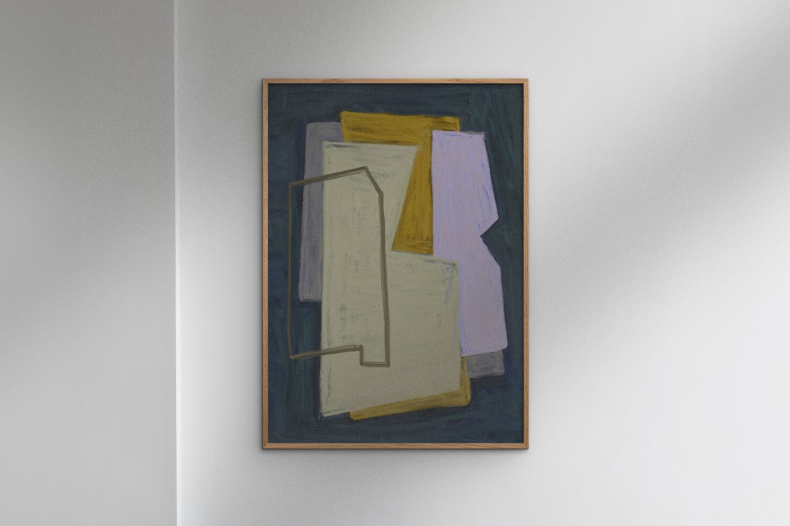 Poster & Frame アートポスター 50×70cm Chalks and Shapes 1