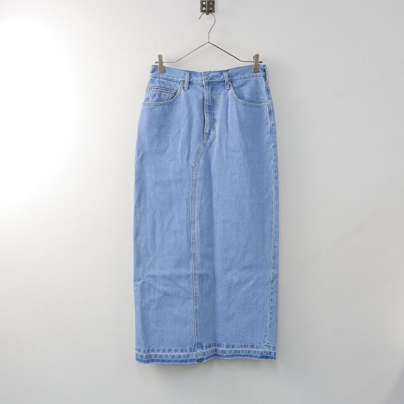 2024SS スローブイエナ SLOBE IENA LE DENIM リーンカットオフスカート 38/サックスブルー ボトムス【2400013979627】