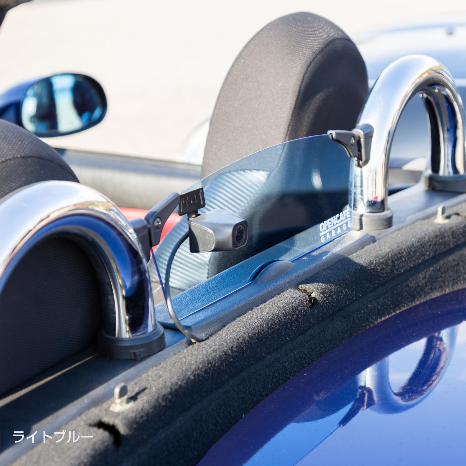 新品 【OPENCAFE GARAGE】コペン用ウインドディフレクターTYPE-N